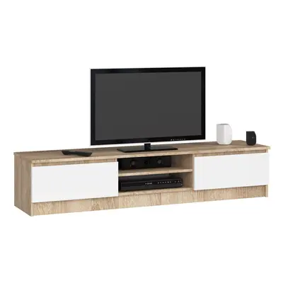 Ak furniture TV stolek Ronon 160 cm sonoma/bílý