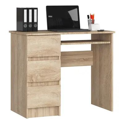 Ak furniture Psací stůl A-6 90 cm dub sonoma levý