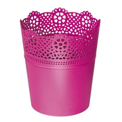 Prosperplast Květináč s krajkou Lace fuchsie, varianta 18 cm