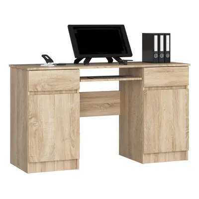 Ak furniture Psací stůl A5 135 cm dub sonoma