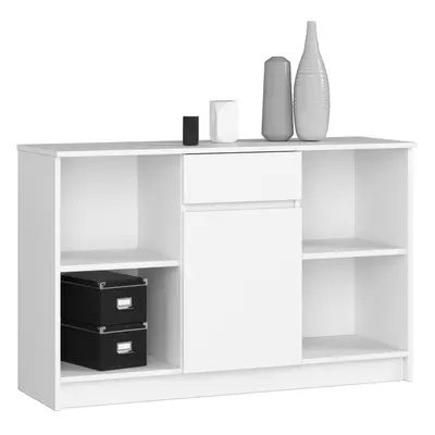 Ak furniture Komoda B-17 120 cm bílá