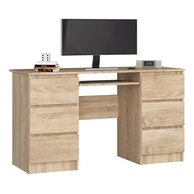 Ak furniture Psací stůl A-11 135 cm dub sonoma