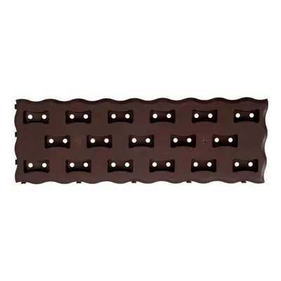 Prosperplast Záhonový chodník Dog 60x20 cm tmavě hnědý