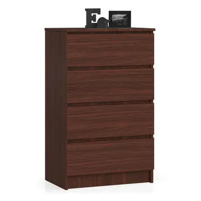 Ak furniture Komoda Kuba 60 cm - 4 šuplíky wenge