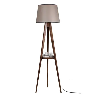 Opviq Stojací lampa Sehbali III 160 cm hnědá/hnědá