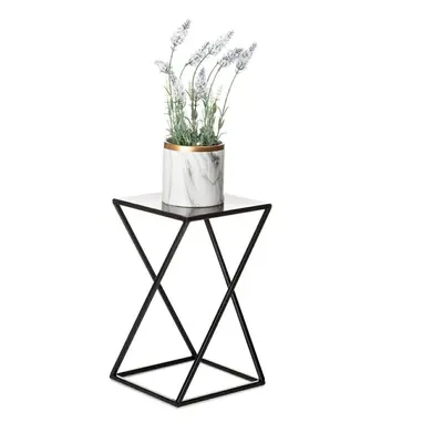 DekorStyle Stojan na květiny Loftstyle II 40 cm černý