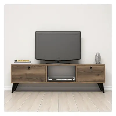 Kalune Design TV stolek SERENAT 138 cm černý/ořech