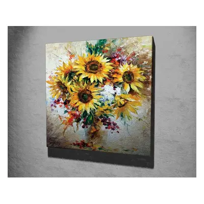 Wallity Obraz na plátně Sunflowers KC265 45x45 cm