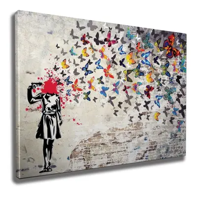 Wallity Obraz na plátně Butterfly dead WY51 70x100 cm