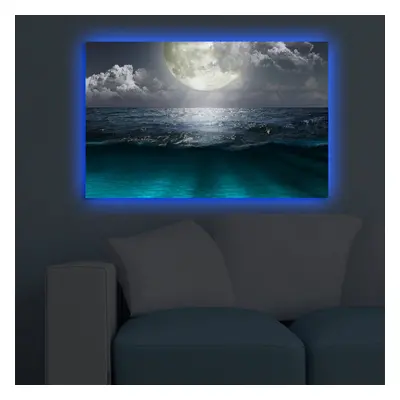 Hanah Home Obraz s led osvětlením Simon 70x45 cm