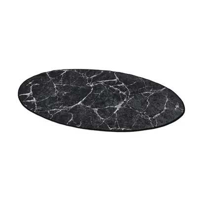 L'essentiel Koupelnová předložka Marble DJT 80x120 černá/bílá