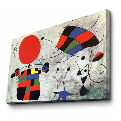 Wallity Reprodukce obrazu Joan Miró 078 45 x 70 cm