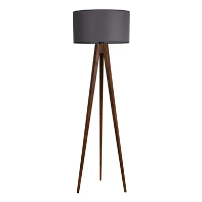 Opviq Stojací lampa Lambader 153 cm hnědá/šedá