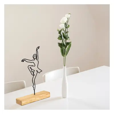 Hanah Home Kovová dekorace Ballerina 40 cm černá