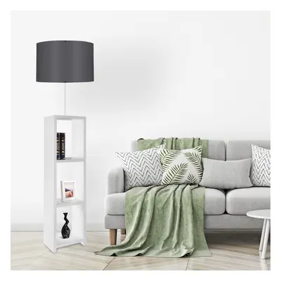 Opviq Stojací lampa AYD 140 cm bílo-šedá