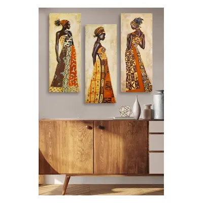 Wallity Sada obrazů AFRICAN WOMAN 70 x 50 cm 3 kusy