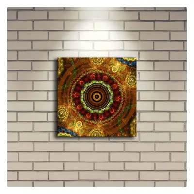 Wallity Obraz s LED osvětlením MANDALA 25 28 x 28 cm