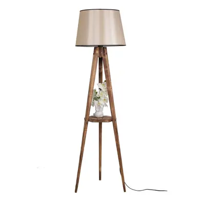 Opviq Stojací lampa Sehbali V 160 cm hnědá/béžová