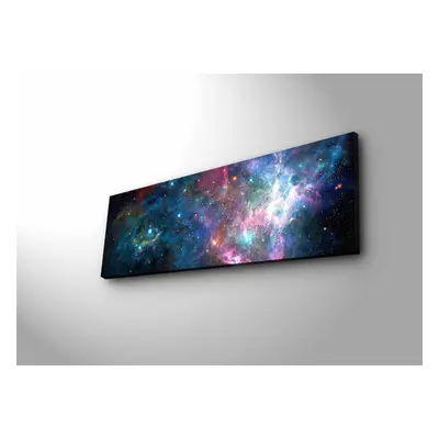 Wallity Obraz s LED osvětlením NOČNÍ GALAXIE 30 x 90 cm