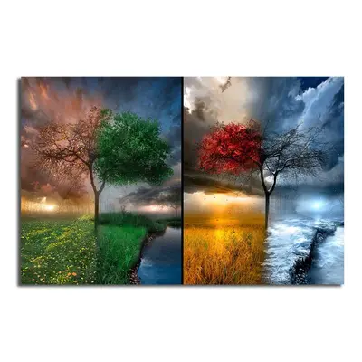 Wallity Obraz SEASONS 45x70 cm vícebarevný