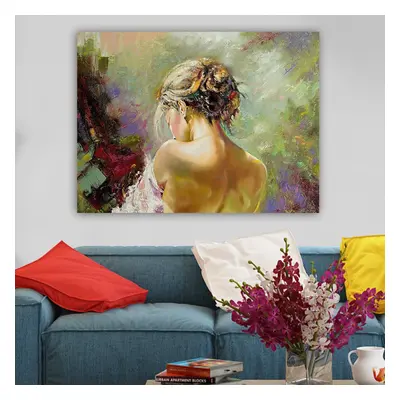 Hanah Home Obraz WOMAN WITH COLORS 70x100 cm