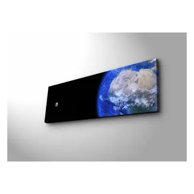 Wallity Obraz s LED osvětlením NOČNÍ ZEMĚKOULE 30 x 90 cm