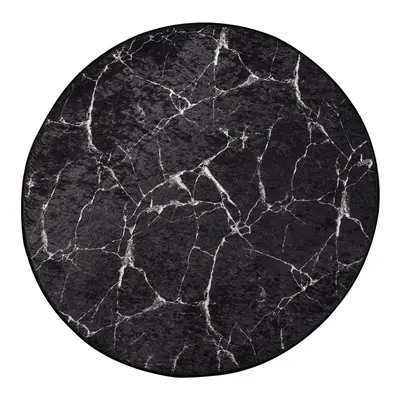 L'essentiel Koupelnová předložka Marble 140 cm černá/bílá