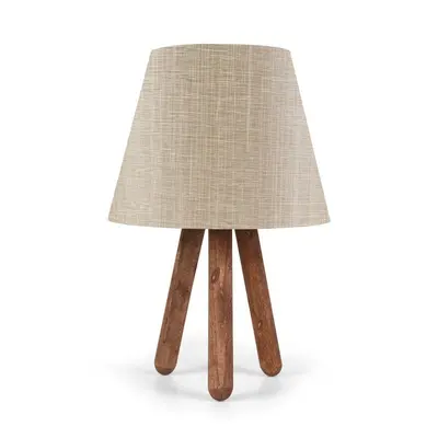 Opviq Stolní lampa Bechos 33 cm béžová/hnědá