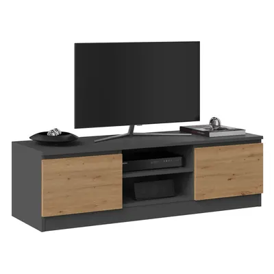 TP Living TV stolek Malwa 120 cm antracit/dub artisan