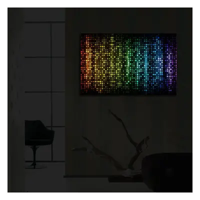 Hanah Home Obraz s led osvětlením Colours 70x45 cm