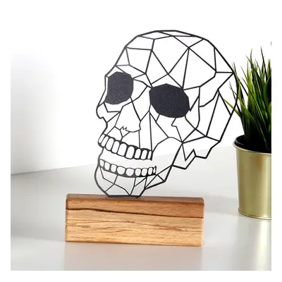 Hanah Home Kovová dekorace Skull 29 cm černá