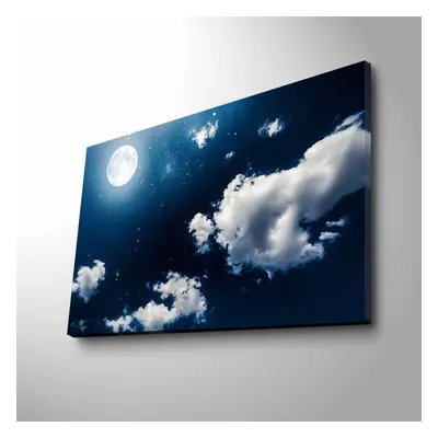 Wallity Obraz s LED osvětlením SVIT MĚSÍCE 45 x 70 cm