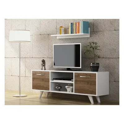 Kalune Design TV stolek LIKYA 120 cm ořech/bílý