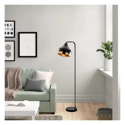 Opviq Stojací lampa Yıldo 120 cm černo-měděná