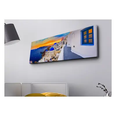 Wallity Obraz s LED osvětlením SANTORINI 30 x 90 cm