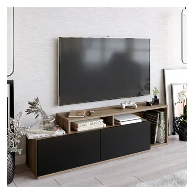 Hanah Home TV stolek Nexera 149,8 cm ořech/černý