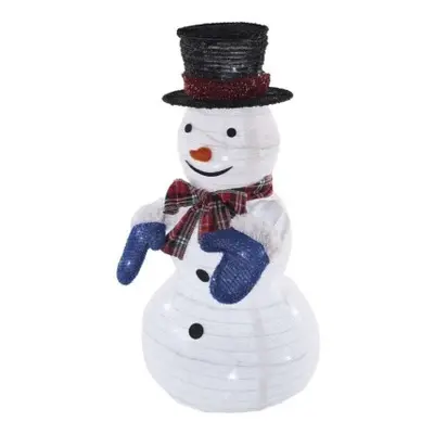 EMOS LED skládací sněhulák SNOWMAN 60 cm studená bílá