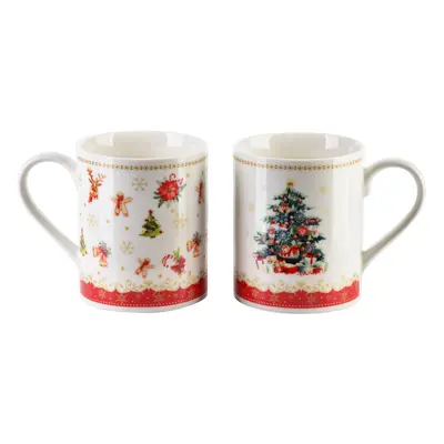 Affekdesign Sada 2 ks porcelánových hrnků NIKOLAO 400 ml bílé