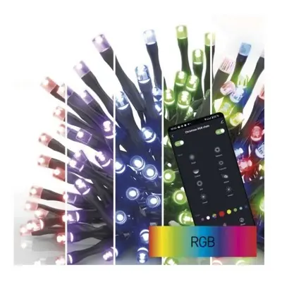 EMOS Vánoční LED řetěz GOSMART 18 m RGB s chytrými funkcemi