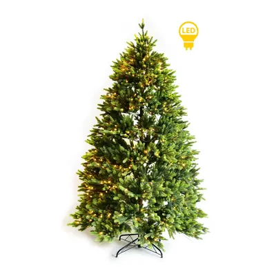 Mondex Since 1986 LED umělý vánoční stromek SANTA LILA 210 cm zelený