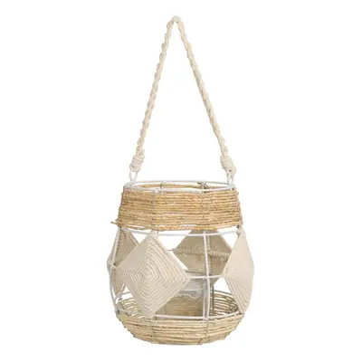 DekorStyle Lucerna BOHO 23 cm hnědá