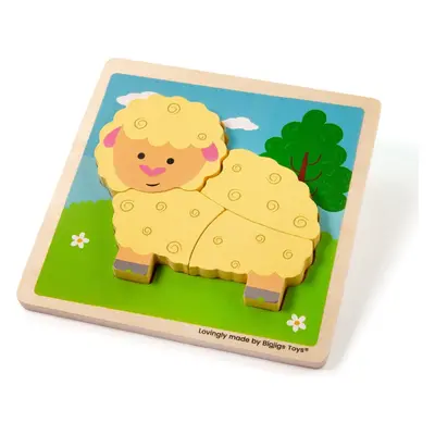 Bigjigs Toys Vkládací puzzle ovečka NICKLAS