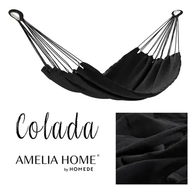 AmeliaHome Houpací síť Colada černá, velikost 240x80