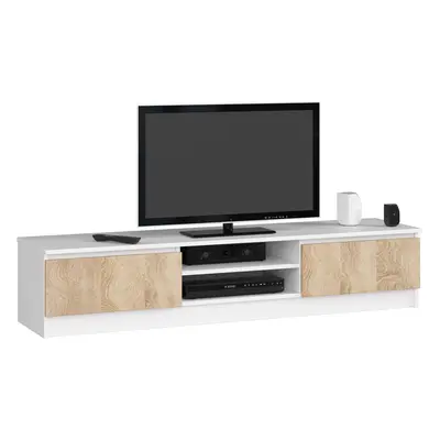 Ak furniture TV stolek Ronon 160 cm bílý/sonoma