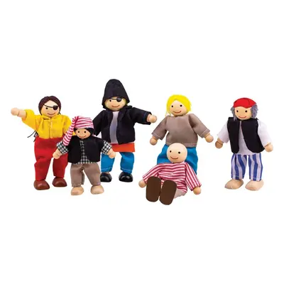 Bigjigs Toys Figurky pirátů PIRATES 6 ks