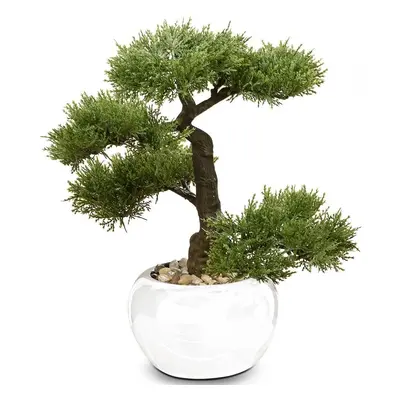 DekorStyle Bonsai v bílém květináči 33 cm