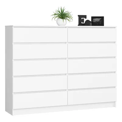 Ak furniture Komoda Rollo K 160,4 cm bílá matná