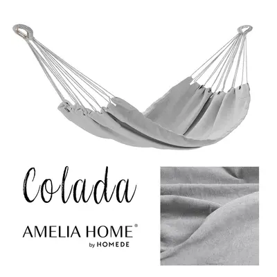 AmeliaHome Houpací síť Colada světle šedá, velikost 240x80