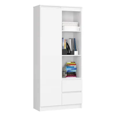 Ak furniture Skříň Rexa 80 cm bílá