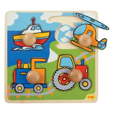 Bigjigs Toys Vkládací puzzle TRANSPORT vícebarevné